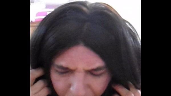 Sissy slut deepthroat cock worship