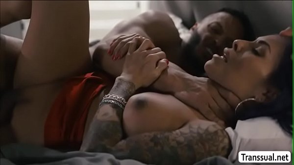 TS Foxxy finally gets anal by stepsis bf