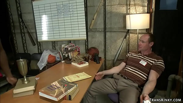 Black TS anal fucks elder coach