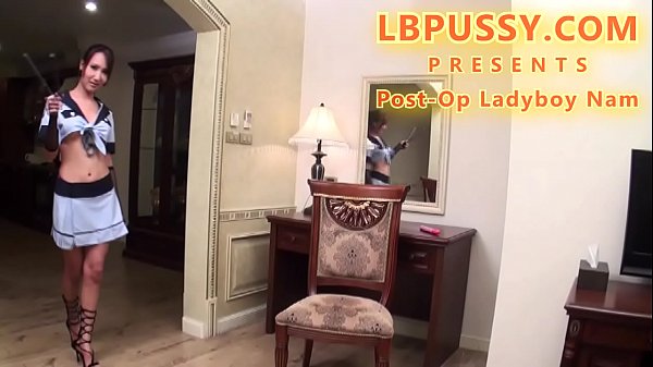Post-Op Ladyboy Nam Dildoing