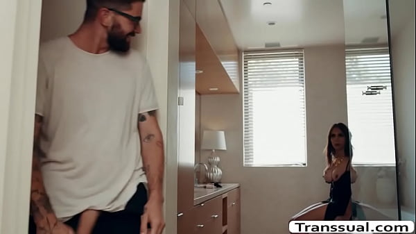 Horny shemale butt fucked by her stepson