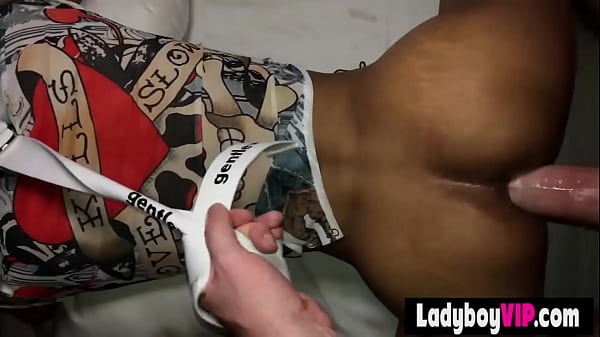 Skinny and sexy Thai ladyboy slut fucked