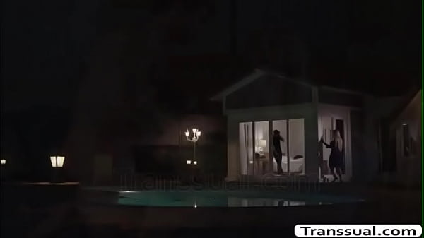 TS Eva grinds on her Stepsons hard dick