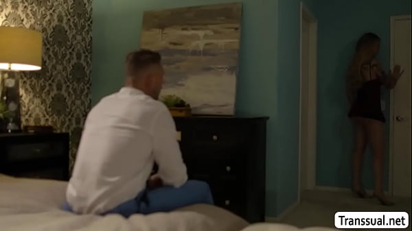 Blonde Tbabe Gracie Jane being teased by her partner