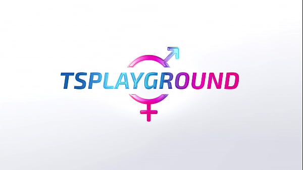 Hot brunette t-girl masturbating with big toy