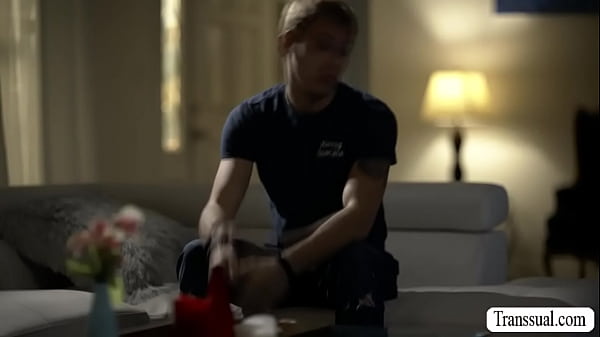 Trans stepmommy lets stepson bareback her wet ass