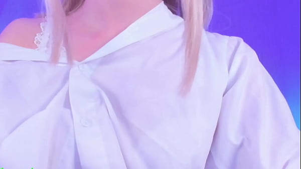 Sweet Eaton Wanking Her Small Cock and Balls