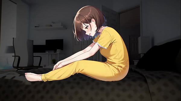 Futa Girl 18yo Teen give Cumshot Her Older Sexy Brunette Stepsister with Big Dick After Deep Throat