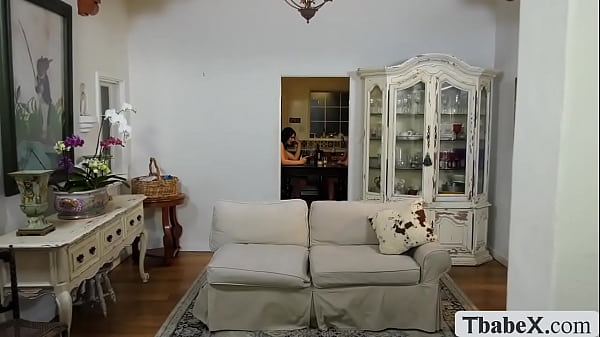 Shemale Aspen Brooks licks and fucks friend Lisey