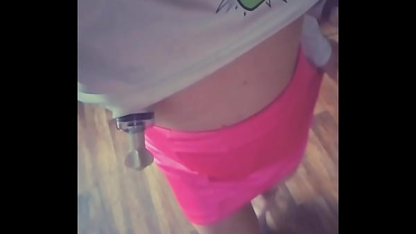 Shemale Veronica with new dildo riding fast her cute and hungry ass