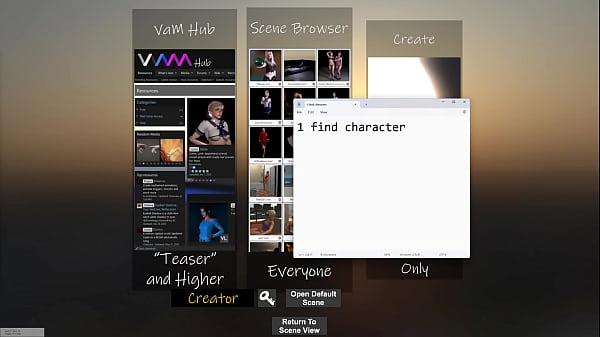 Vam scenes instructions