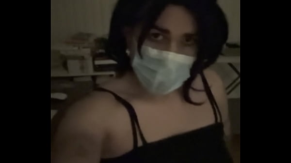 Amateur Crossdresser Latina with micro tenis