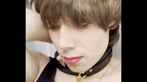 Cute Young Trans Girl playing with BBC dildo