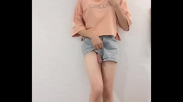 【Shamale】Sissy Solo masturbation with hot panties