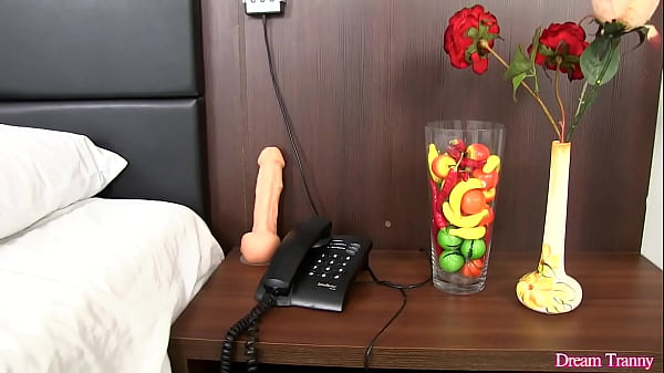 Sexy Trans Chick Victoria Carvalho Masturbates While Her Ass Stuffed