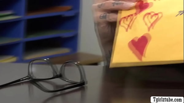 TS teacher Nadia Love gives student a blowjob