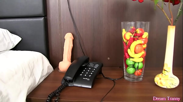 Tranny Victoria Carvalho Fills Her Asshole with a Big Rubber Cock