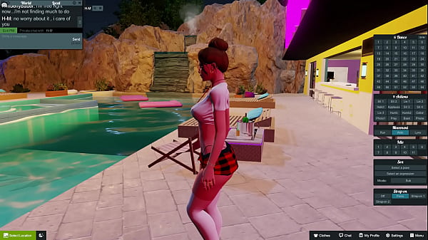 Dressed up as a school girl in meredian