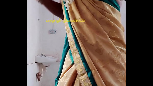Indian beautiful crossdresser model Lara D’Souza saree video