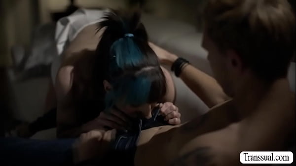 TS stepmom suck and ride my dick better than my gf