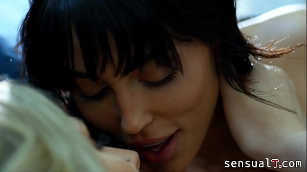 Sexy blonde tranny slut seduced by her brunette friend and get her dick sucked – Vanessa Sky, Jade Venus