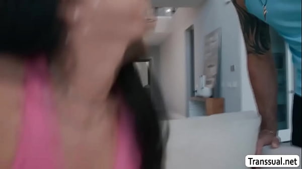 Super slut Tgirl Brittney Kade analed by big dick