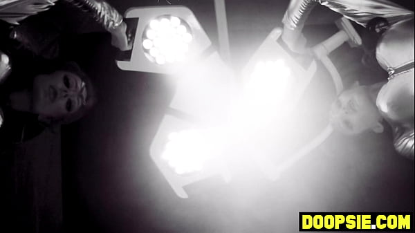 Two big dick busty trans aliens inspect and pound a petite teen