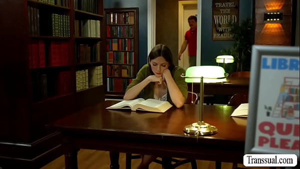Finally! I fuck my TS librarian crush ass