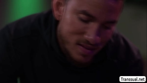 Big ass latina TS anal fucked by her masseur