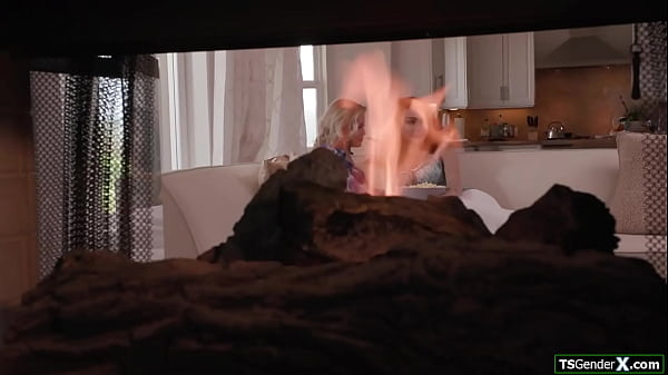 Suck my big tgirl tits while jerking my big shemale cock off