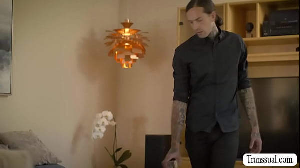 Tattooed guy Ruckus analed TS Ava Holt