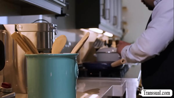 StepDads Shemale Date Wont Wait For Dick